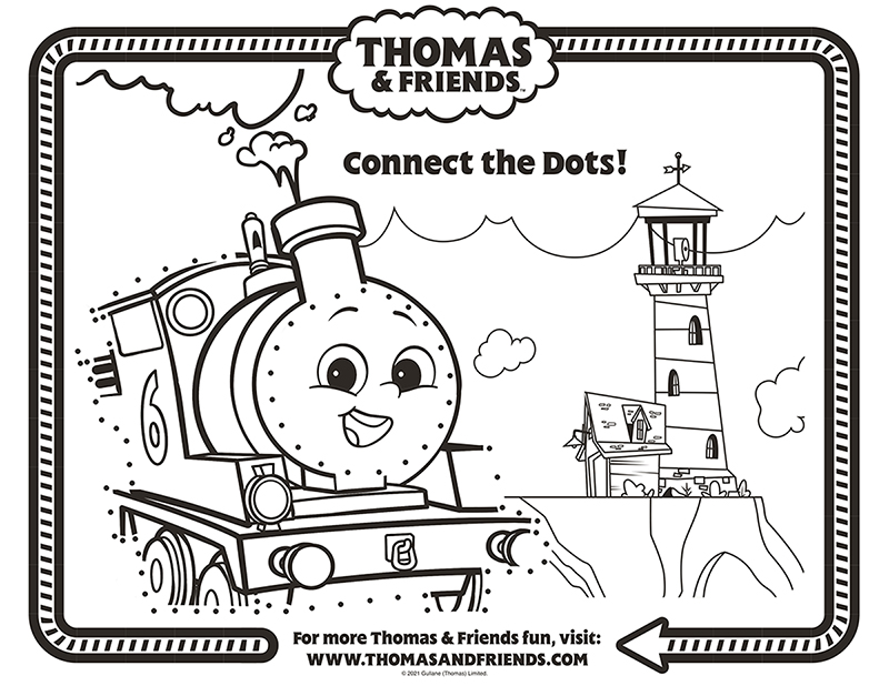 湯瑪士小火車ALL ENGINES GO著色線稿【第1款】
